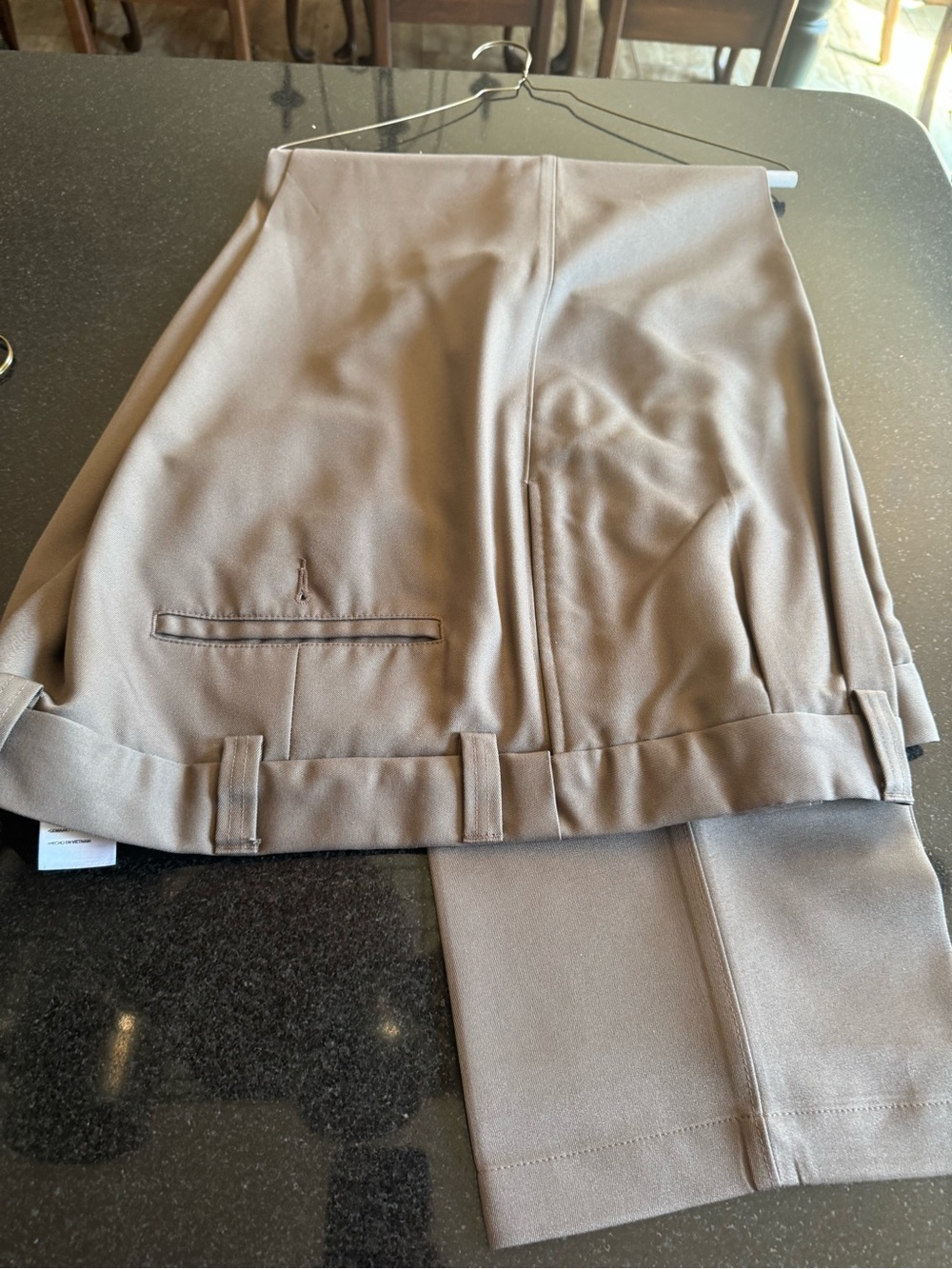 Men's Dress Pants in Taupe - Tailored Flat Front